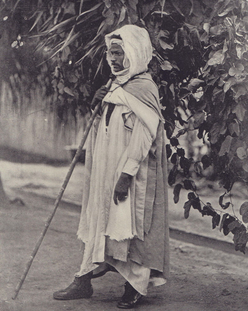 An Algerian. STODDARD 1895 old antique vintage print picture